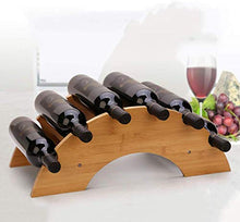 ZGQA-GQA Un Ponte di Legno di bambù di Stile DIY Wine Rack personalità Display Vino Rosso Vino Shelf Holder Ornament