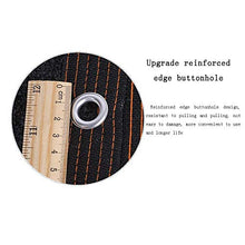 HTL durevole 18-pin parasole net, panno spesso ombreggiato, usato per balcone, cortile, piscina protezione solare e rete di isolamento termico. 95% tasso di ombreggiatura, nero, 3 m x 3 m
