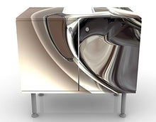 Apalis Design Vanity Lucido 60 x 55 x 35 cm, Piccolo, Largo 60 cm, Regolabile, lavandino, lavabo, Rubinetto per lavabo da Bagno, Armadio, unità di Base, Bagno, Narrow, Flat