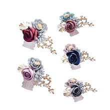 Fgyhty Bracciale Damigella d'Onore Polso Falso Fiore Artificiale del Fiore della Mano Floreale Wristband Donne