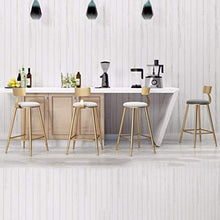 LLT Pratico Sgabello da bar sgabello da cucina Sgabello Caffè Ristorante Ferro battuto seggiolone schienale Design - Cuscino Grey,78 cm,78 cm