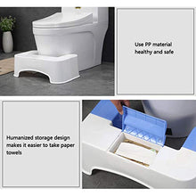 LZL Sgabello WC Multi-Funzione Antiscivolo Squatty Vatty Toilet Sgabello da Bagno Bagno Squat Aiuto Si Adatta a Tutti i Servizi igienici Vasino Tozzo (Color : White, Dimensione : Conventional)