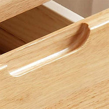 NL Comodini Camera da Letto Comodino in Legno massello da Letto 25 cm 3 cassetti Mini Cabina Stretta