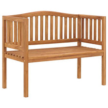 Irfora Panchina da Giardino 120 cm in Legno Massello di Teak 120 x 53 x 95,5 cm