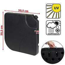 BB Sport Pesi per Ombrellone Base per Parasole per ombrellone a baccio - Nero 60 Litri / 80 kg - Possono Essere riempiti con Acqua o Sabbia
