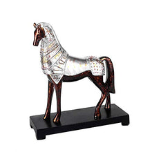 Sebasty Stile Europeo e Americano Imitazione del Bronzo War Horse Home Furnishings Villa Bar Club Bar Bar Tatuaggi 29 * 37 (cm) (Color : Silver)