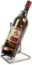 AKAMAS Portabicchieri indipendenti in Stile retrò Moderno in Metallo, portabampa del Vino, Bottiglia Portatile 1, Tabella del portabico del Vino, 22,5 x 20 x 47,5 cm Spazio di Risparmio Baibao