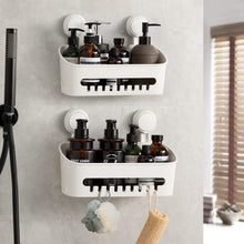 TAILI DIY Mensola per Doccia, per Bagno Scaffale con Ganci Doccia Caddy Rack a Muro per Cucina, Senza Foratura, per Organizzare Shampoo