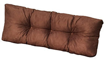 SET CUSCINI PER DIVANI PALLET BANCALI Seduta 120x80x15 cm + Schienale 120x42x10-18 cm - COLORE MARRONE
