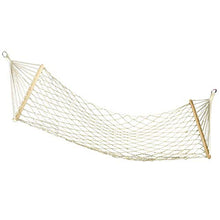 Rete in legno, amaca in corda di cotone, sedia sospesa per il tempo libero, altalena, corda in cotone a 75 fili, carico massimo: 120 (kg)