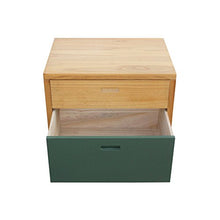 Rebecca Mobili Cassettiera Comodino 2 Cassetti Legno Marrone Verde Camera da Letto Soggiorno Arredamento Moderno (cod. RE6048)