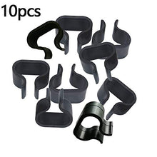 Clip 10pcs Rattan mobili Clips mobili, divano Fibbia connettore divani in rattan sezionale connettore sedia Fastners Clip per Mobili da giardino (nero-Medium)
