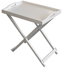 K2M Vassoio Pieghevole con Gambe, Mix di Materiali, Bianco, 56 B x 62 H x 36 T centimeters