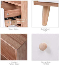 LMYTech Comodino Set di 2, Comodino Comodino in Legno MDF Camera da Letto con cassetto