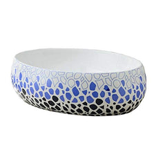 Bacino del contatore in Ceramica, Art Bacino Ovale Lavabo ad Alta capacità lavandino del Bagno della Famiglia (48x34x14cm)