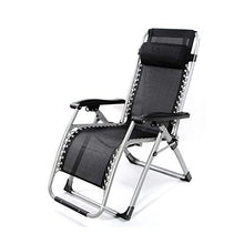 HaoLi Reclinabile Reclining Sdraio聽,聽Sdraio da spiaggia聽,聽giardino all'aperto Deck sedie- Nero