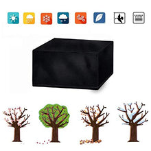 Poetance Copertura per mobili da esterno e da giardino, a prova di polvere, impermeabile, colore: nero