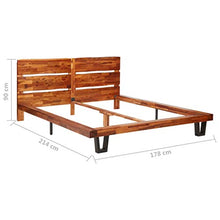 SKM Giroletto con Bordi Vivi in Legno Massello di Acacia 160 cm