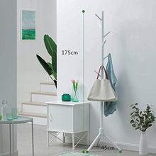 SANON di Legno Solido Bianco Appendiabiti in Legno Hanger Piano Camera da Letto cremagliera Hanger Moda Hanger Bambini 175x45cmx3.5cm Coat WTZ012