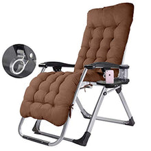 SHUAIIJUAN Sedia per il tempo libero domestico Patio Sdraio da spiaggia, sedie pieghevoli Sdraio reclinabili con Porta bicchiere e poggiatesta Heavy Duty esterna del giardino sedia 150kg Capacità - Br