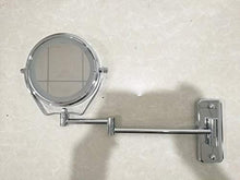 Specchio per il trucco a parete con luci Specchio per il trucco a LED True Image + ingrandimento 7X Specchio da bagno estensibile girevole su due lati, Specchio da parete per la rasatura, Specchio per
