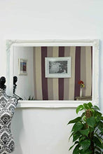 Mirror Grande specchio decorativo bianco da parete antico 3Ft6 X 2Ft6, 107x76