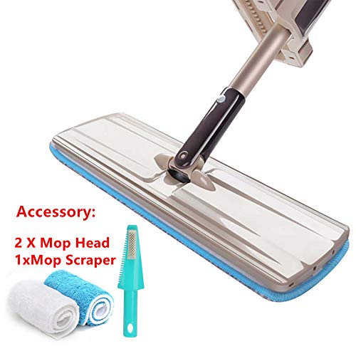 SSAYY Spray Mop Mop Ruotato A 360 Gradi Asta in Alluminio Supporto in Metallo Panno per La Testa in Microfibra Pulisci La Cucina Spazzola per Pavimenti Attrezzo Evita Il Lavaggio A Mano