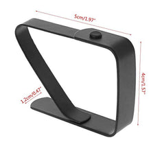 Suading - Confezione da 8 clip per tovaglia in acciaio, per picnic, regolabile, antiscivolo e fisso, colore: Nero