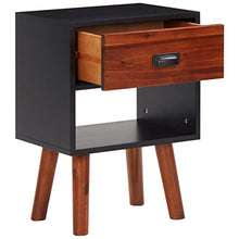 lyrlody Comodino, Multiuso 15.7inx11.8inx22.8in Pratico Comodino Stabile Elegante con Cassetto per Soggiorno