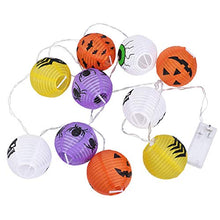 ARTFFEL Vola Halloween luci della Stringa LED Lanterna di Carta Spider Skull Zucca Bat Rotonda di Carta Cinese Lanterne Luce for la Decorazione Halloween Party .Compleanno