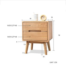 Comò e cassettiere Comodino mobili in Legno massello cassetti armadietto Comodino armadietto da Camera Armadio Basso da Soggiorno Due cassetti Camera da Letto