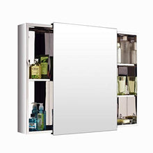 Armadietti a specchio Specchio Governo Acciaio Inossidabile Bagno Locker Angolo Specchio del Bagno Gabinetto Camera Dressing Table Specchio Box Specchio Quadrato Gabinetto