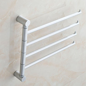 MBYW Portasciugamani Moderno Minimalista Portasciugamani Elegante per Il Bagno di Moda Barra portasciugamani Rotante per Bagno in Alluminio con Barra portatutto da Terra