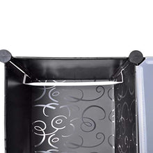 Armadietto Modulare, Armadietto in Moduli Plastici, Armadio Cubo Guardaroba Modulare con 14 Scomparti Mobiletto per Camera da Letto, Ingresso, 37x146x180.5 cm