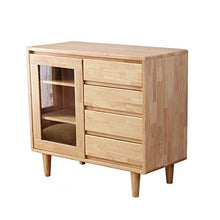 WH-IOE Credenza da Pranzo in Piedi Gabinetto Governo di immagazzinaggio Armadio Accent armadietto Laterale per Soggiorno Cucina Camera (Color : Natural, Size : 90x40x80cm)