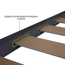 Dormiland - Rete Letto Ortopedica Piazza e Mezza 120x190 - 13 Doghe in Legno e Struttura in Acciaio - 100% Made in Italy
