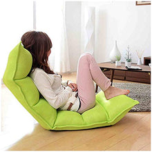 MeiMei Sedia Moderna reclinabile Semplice reclinabile Sedia Singola reclinabile Sedia Carina Balcone Camera da Letto (Color : Green)