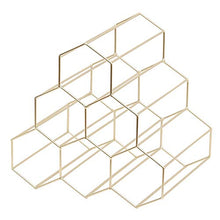 Semplice Moderno Vino Rack D'oro High-End Triangolare Ferro Wine Cabinet Creativo Vino Decorazione Vino Espositore