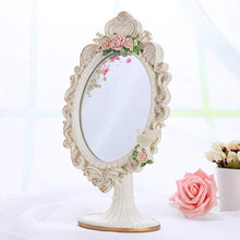 AOIWE Specchio Specchio Europeo Specchio Creativo Princess Mirror Desktop Vanity Specchio Portatile HD Cosmetico Resina Desktop Single Sideed Beauty Salon Specchio Specchio Specchio Specchio