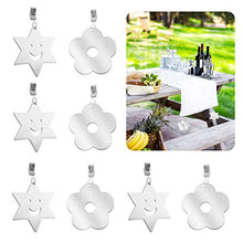 Clip per tovaglia resistenti 8 Pz Fermapesi per tovaglia Morsetti per tovaglia per la decorazione di tavoli da interni ed esterni