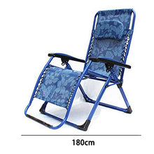 SHANCL Sedia da Giardino Blu Sedia da Esterno Sedia da Spiaggia Sedia Pigro Portatile
