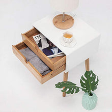 in Legno Massiccio Comodino Armadietto di Immagazzinaggio Vernice Armadietto Laterale Mobiletto in Legno Massello Semplice (Color : White, Size : 40 * 50 * 68CM)