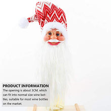 UPKOCH Copri Bottiglie di Vino Natalizie Topper Copri Champagne Decorativo Babbo Natale per Decorazioni Natalizie