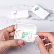 Greenwoodhomer - Scatola porta pillole portatile per medicine, 3 rettifiche per pillole, kit medico, piccolo kit organizer per cactus
