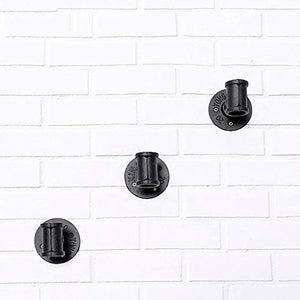 DJSMjbj Wine Rack Industriale Tipo di Ferro Parete Wine Rack Decorazioni a Ripiani Hanging Supporto di Vetro Ripiani