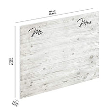 Marchio Amazon - Movian, testiera in stile moderno, modello Kolva, 2,2 x 160 x 110 cm, con stampa "Mr & Mrs"
