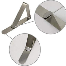 MotGlobal - Clip per tovaglia in acciaio inox, per tavoli spessi, confezione da 30 pezzi, colore: Argento