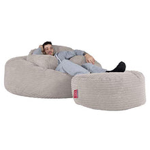 Lounge Pug®, Pouf Sacco Gigante XXXL 'Mega Mammut', Corda Classica - Panna