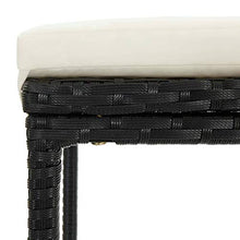 Tidyard Set da Bar da Giardino 5 pz con Cuscini in Polyrattan Nero,Set da Giardino da Bar,Set da Bar,per Giardini, Cortili, Terrazze, Piscine