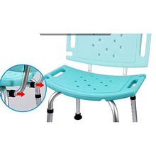JTKDL Panca Sgabello per Sedia da Bagno con Doccia Regolabile per Disabili con Altezza Regolabile,A